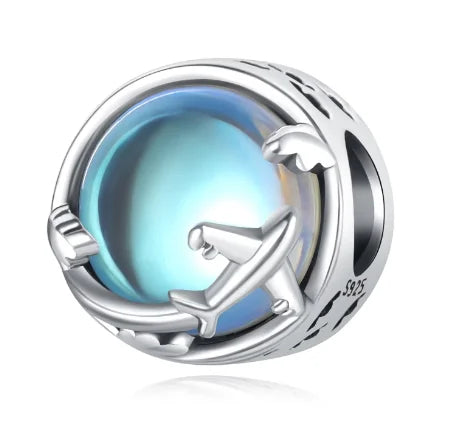 Airplane in the Clouds Bead