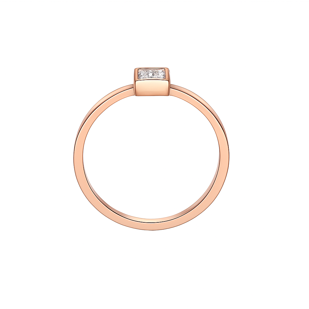 Princess Cut Moissanite Ring