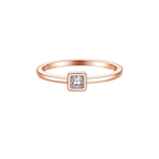 Princess Cut Moissanite Ring