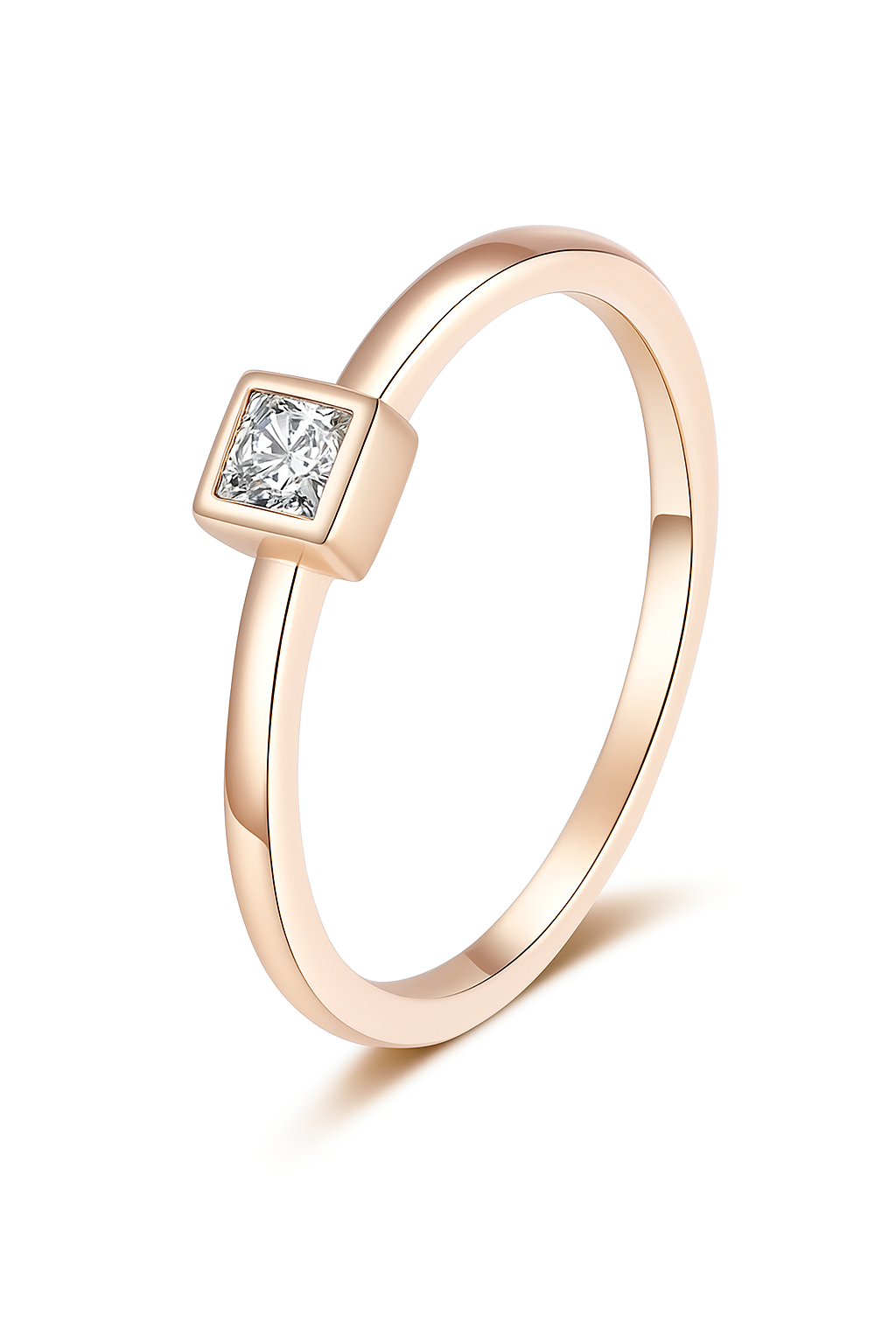 Princess Cut Moissanite Ring