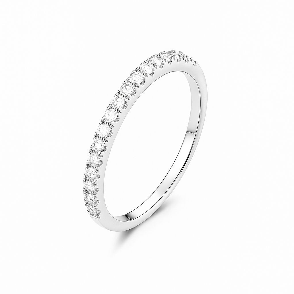 Luxury Unisex 1CT Moissanite Statement Ring in 925 Sterling Silver
