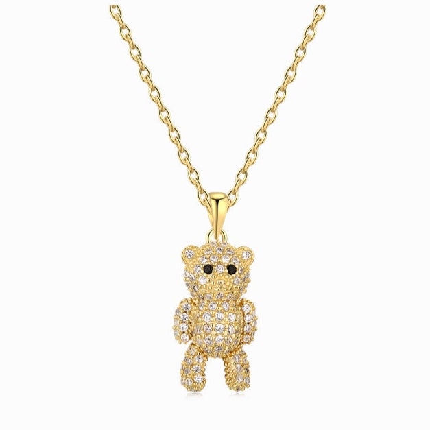 Teddy Bear Pendant Necklace