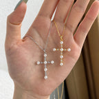 Pearl Cross Necklace