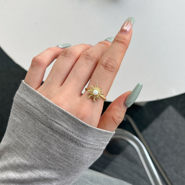 Opal Sun Ring