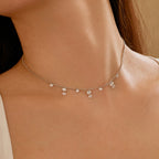 Dazzling Bead Silver Necklace