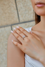 Anillo de plata del Sagrado Corazón