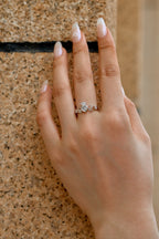 Anillo de plata del Sagrado Corazón