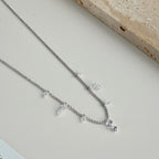 Dazzling Bead Silver Necklace