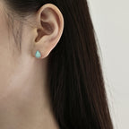 Conjunto de ópalo en forma de lágrima