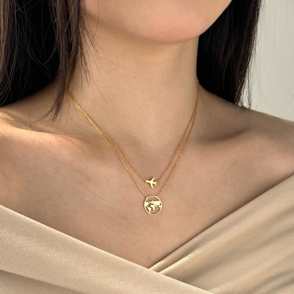 Globetrotter Gold Necklace