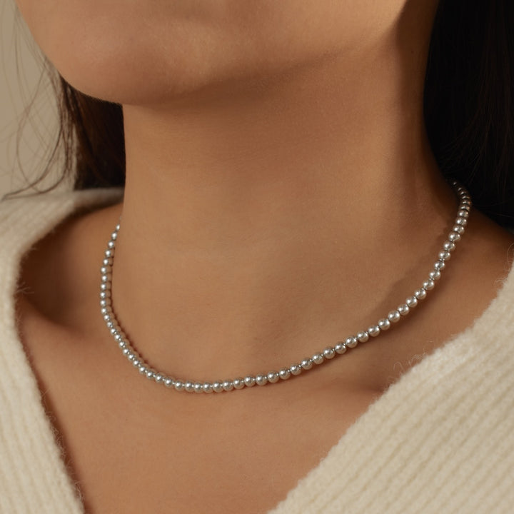 4MM Shell Pearl Necklace