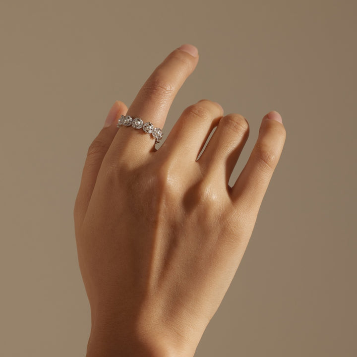 Vine Silver & Pearl Ring