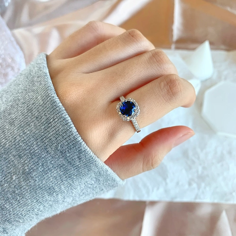 Blue Diamond Eternity Ring