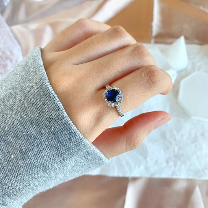 Blue Diamond Eternity Ring