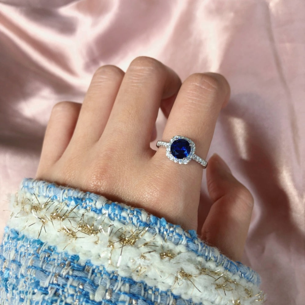 Blue Diamond Eternity Ring