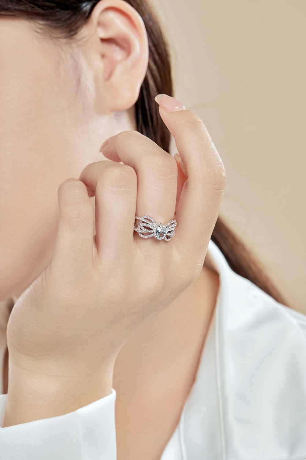 Beautiful Bows Silver Ring