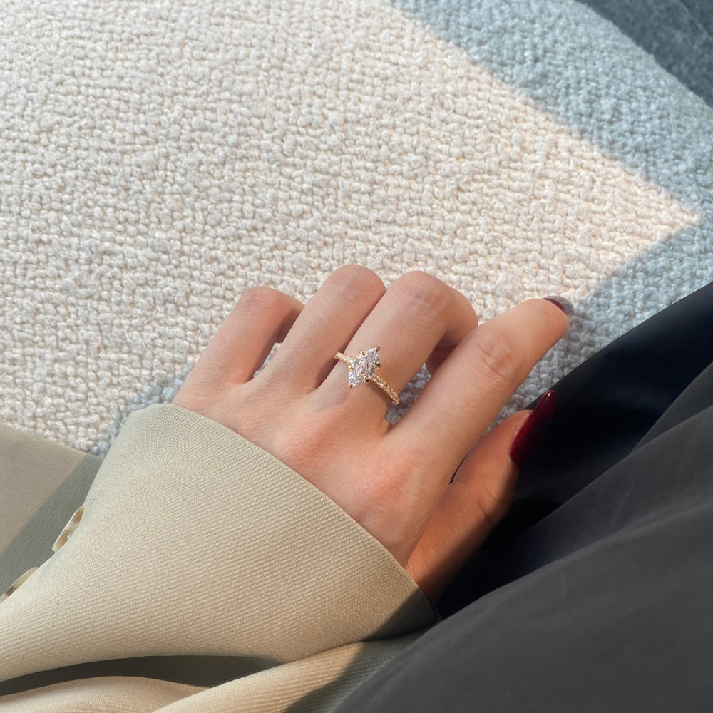 Champagne Diamond Ring