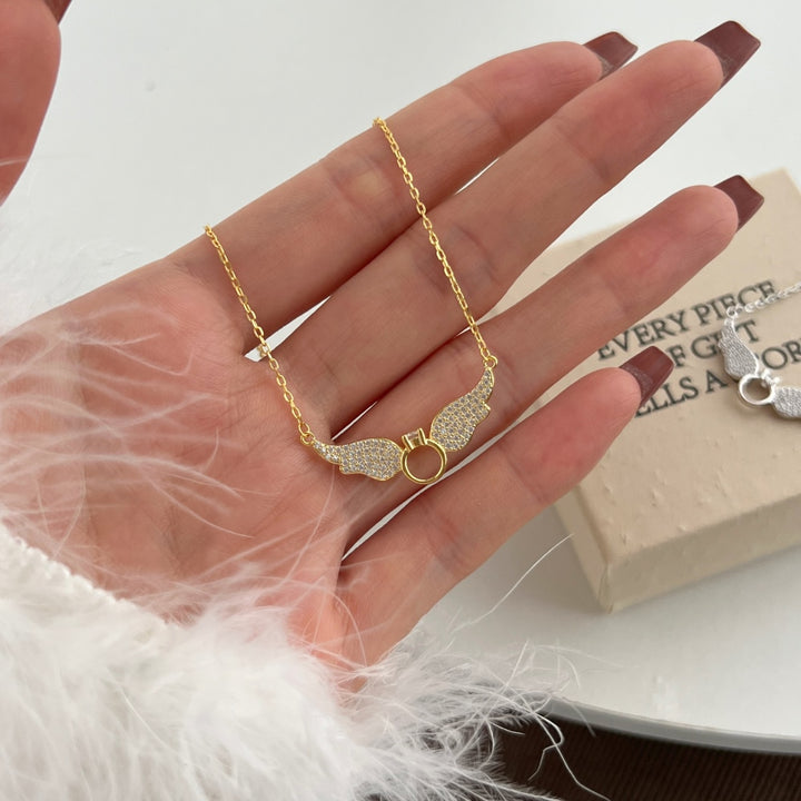 Angelic Ring Gold Necklace