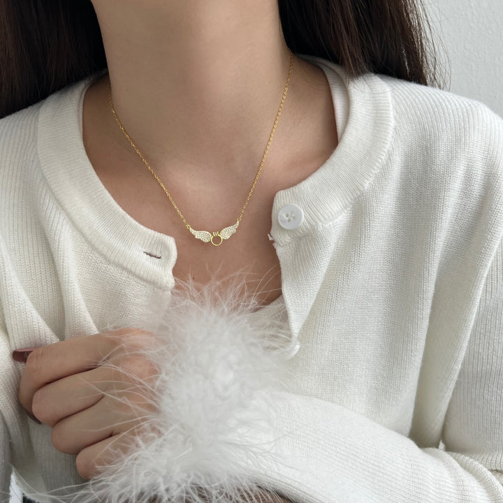Angelic Ring Gold Necklace