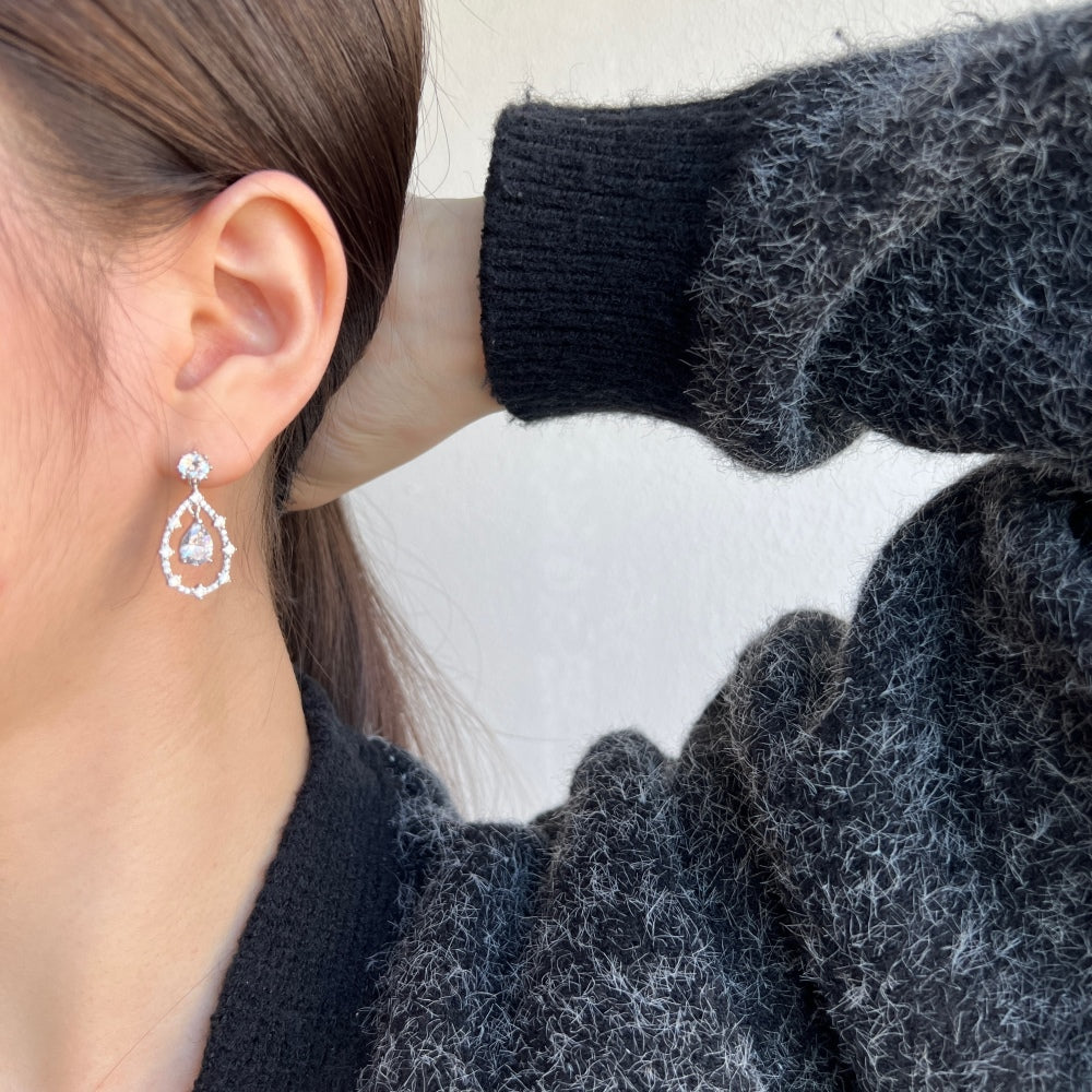 Halo Diamond Earrings