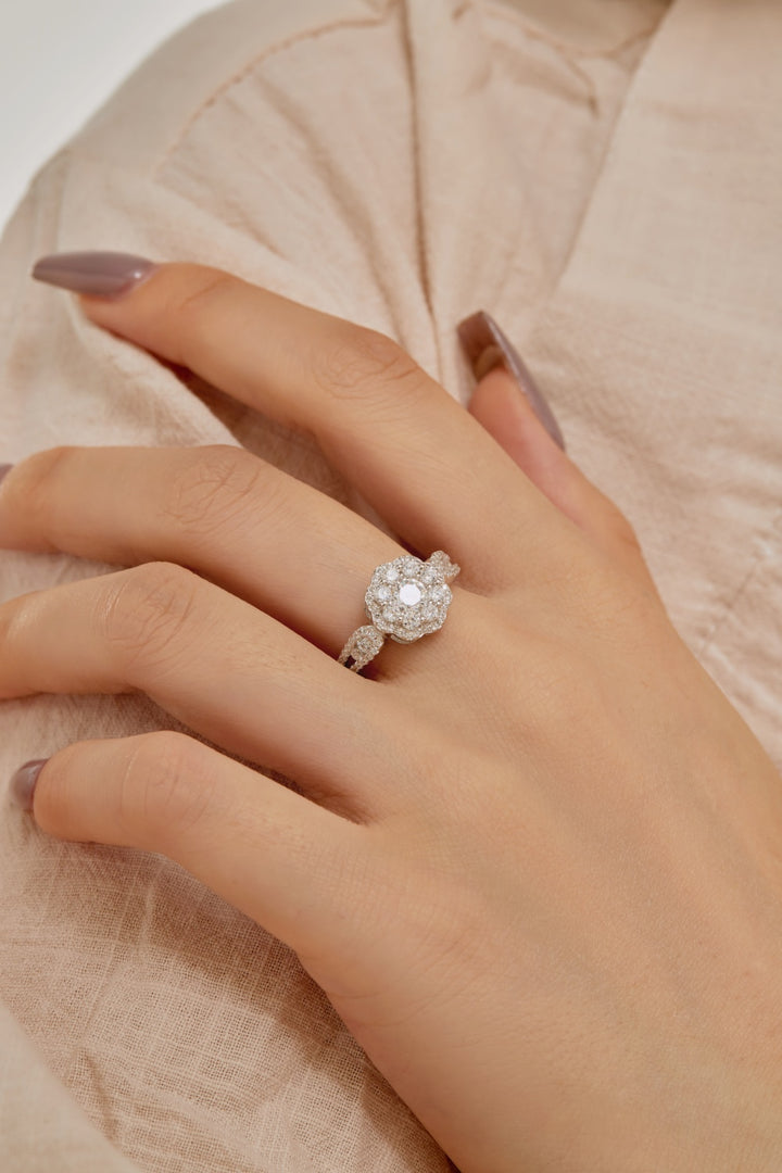 Beautiful Bloom Silver Ring