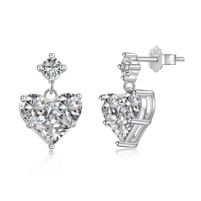 Segmented Heart Earrings