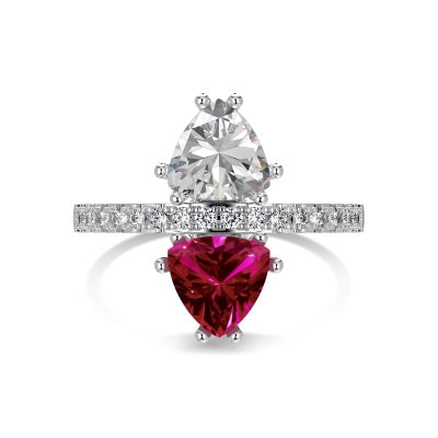 Polar Stones Silver Band