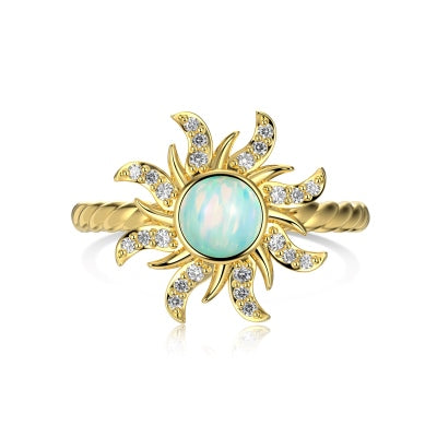 Opal Sun Ring