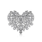 Anillo de plata con forma de corazón