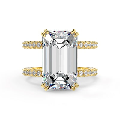 Large Emerald Cut Gem Ring