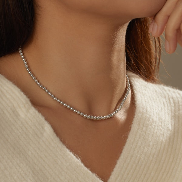 4MM Shell Pearl Necklace