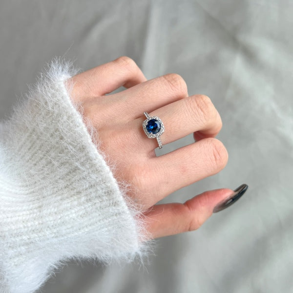 Blue Diamond Eternity Ring