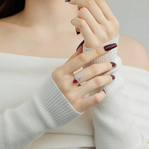 Polar Stones Silver Band