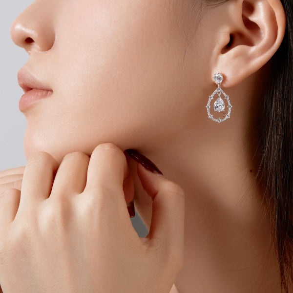 Halo Diamond Earrings