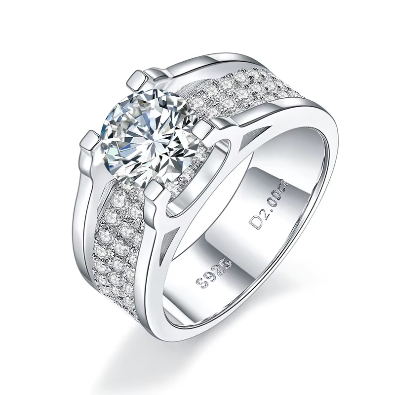 Brilliant Moissanite 2CT Ring