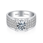 Brilliant Moissanite 2CT Ring