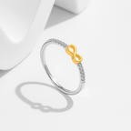 Anillo con símbolo de amor infinito