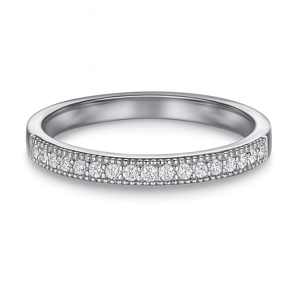 Square Two in One Combination Zircon Ring Set