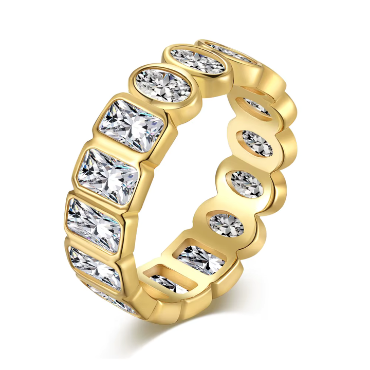 Rectagular & Oval Eternity Band