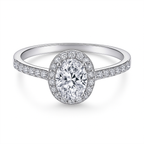 Radiant Halo Stackable Zirconia Ring Set