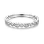 Radiant Halo Stackable Zirconia Ring Set