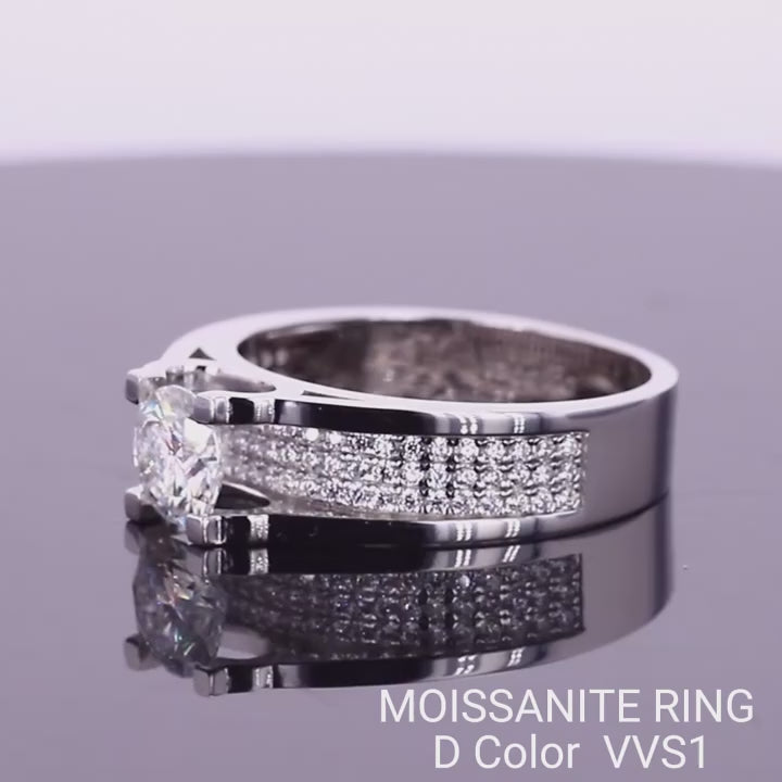 Brilliant Moissanite 2CT Ring