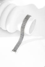 Pulsera de tenis vintage brillante de plata de ley 925 con circonitas de 3 mm de grado 5A. Brillo atemporal en un diseño clásico de tenis.